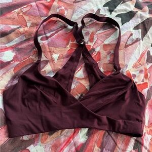 Aerie Women's Sunnie Burgundy Bralette | size x-small